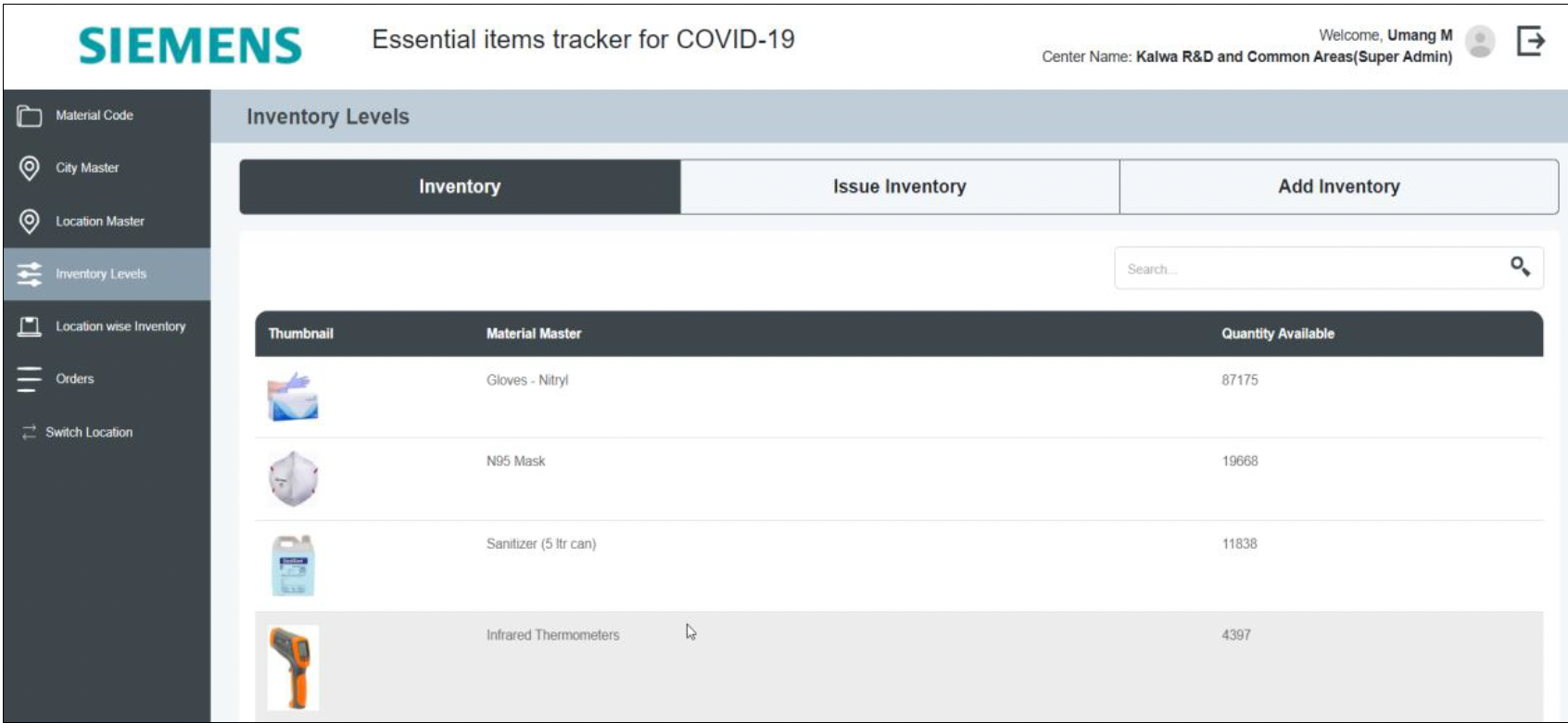 Essential Items Tracker